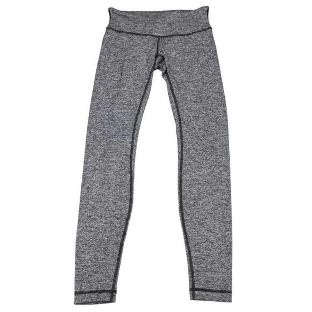 LULULEMON Wunder Under Low-Rise Tight 28" Size 4 Heathered Black - Picture 4 of 9
